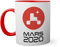 Mars 2020 Nasa Perseverance Tasse innen und am Henkel rot außen weiß Mug 330ml
