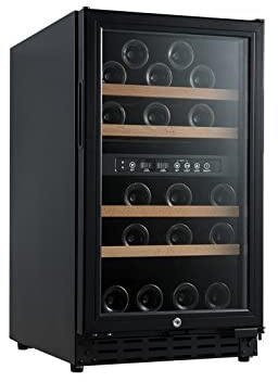 Cave à vin 40 Bouteilles CHR noire 2T - Vinobox