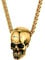 GOLDCHIC JEWELRY Totenkopf Schädel Anhänger Kette mit 55cm+5cm Kette aus 316L Edelstahl - Punk Schmuck für Herren