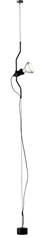 FLOS Parentesi Dimmer Lampada a Sospensione Dimmerabile a Luce Diretta, Lampada di Design da A. Castiglioni e P. Manzù, Lampada per Interni con Cavo 4000 mm, 220-240 V, 150 W, Colore Nero