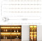 WOBANE Display Cabinets Lights,4 x 50cm Flexible LED Strip with Switch,Super Bright Shelf Lighting for Pantry,Counter,Glass Shelf,Bookcase,120 LEDs,1200lm,2700K Warm White,12V