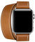 MOOTES Compatible avec Apple Watch Bracelet 42mm 44mm 45mm,Fin Cuir Véritable Femme Double Tour Bracelets de pour iwatch Series 7 6 5 4 3 2 SE(42mm/44mm/45mm,Marron)