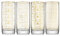 JoyJolt Star Wars Glassware Highball-Gläser Set von 4 382.7 g Star Wars Gläser Highball Glas Tumbler mit Darth Vader in einem Retro Kristallglas Cup Hohe Trinkwassergläser für Küche