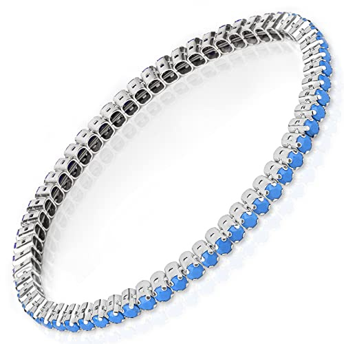 Damiano Parati Bracciale tennis unisex – argento 925 per uomo e donna