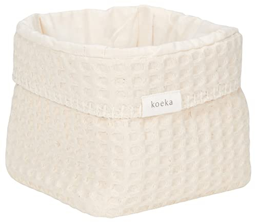 Koeka Aufbewahrungskorb - Wickeltisch Organizer - Aufbewahrungsbox Für Babyzimmer - Antwerp - Waffelstoff Aus Baumwolle -
