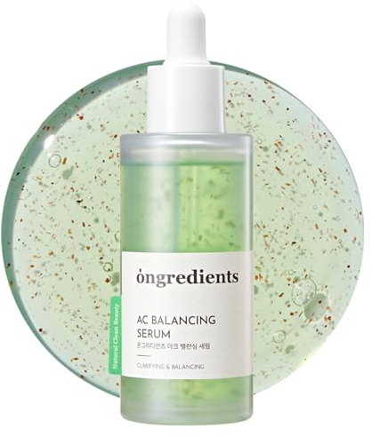 Ongredients Heartleaf Tea Serum with Heartleaf Particles and Ceramide, Soothing Serum for Oily & Acne Prone Skin
