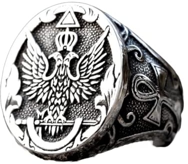 STOPI Neuer Vintager Cooler Adler-Mann-Ring Mit Einem Wappen des Russischen Produkt-qualitäts-Mode-schmucks