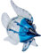 levandeo Deko Fisch H19cm Glas Skulptur Tischdeko Maritim Deko Aufsteller Glasfigur Blau Wohndekoration