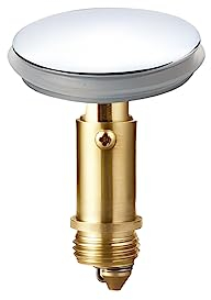 Qrity Pop Up Tapón de Fregadero 38mm, Tapón de Desagüe para Bañera, Filtro de Desagüe Latón, Tapón de Drenaje del Fregadero,Tapón de Fregadero, para Accesorios de Fregadero de Baño Cocina