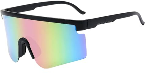 Ruikdly Schnelle Brille Rave, Sportbrille Polarisiert, Sonnenbrille Fahrradbrille für Herren Damen UV 400 Schutz, Sportbrille für Outdoorsport Radfahren Fahren Laufen Golf Ski Bergsteigen Angeln