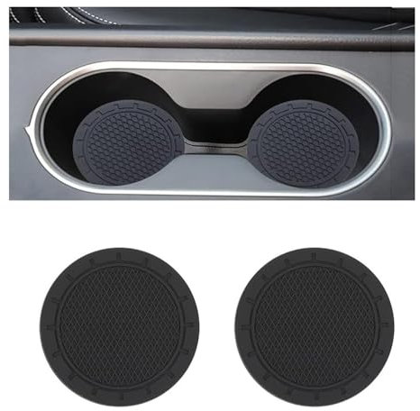 2PCS Car Cup Coaster, For Land Rover Discovery Sport Range Rover Evoque Range Rover Velar Defender Drink Holder Coaster Cup Holder Insert Coaster Car Interior Accessories