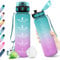 KollyKolla Gourde Sport 1L, Gourde Sport, Bouteille d'eau 1 Litre avec Marqueur de Temps et Filtre, Étanche, sans BPA, Water Bottle pour Enfant, Adulte, l'école, Cyclisme, Fitness, Bureau, Gym