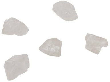 Piedra Cuarzo Blanco Naturales de 20 a 30mm 5PCS, Cuarzo Blanco en Bruto Protección, cristal de Cuarzo Blanco natural para la fabricación de joyas (Cuarzo Blanco, 5)