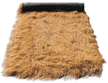 DRISSA Tiki Thatch Grass Roof,Mexican Artificial Straw Roll,Tiki Bar Hut Patio Pool Beach Hawaiian Party And Bar Decor,Palapa Thatch Roofing Decorations(Size:3.28ft*32.8ft(1m*10m))