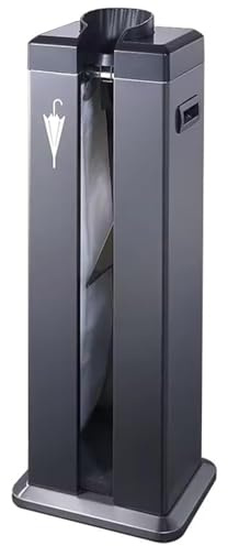 Envolvedora automática de paraguas húmedos, máquina empacadora de paraguas de acero inoxidable, ranura única, soporte dispensador de bolsas de paraguas comerciales con 100 bolsas largas para hotel(Bla