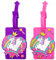 Licorne Etiquette Valise Silicone, Etiquette Bagage 2 pièces avec Nom Adresse Informations, Porte-Nom Identification pour Valises Sac A main Sac A Dos, Luggage Tag pour Avion Croisière Voyage École