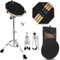Rrayia Drum Practice Pad Snare Drum Stand Set, 12 Zoll Double Side Drum Pad Set mit 5A Drunsticks und Tragetasche, Drum Practice Pad Kit für Erwachsene, Anfänger