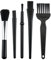 Ainkou Kit de 5 mini cepillos de limpieza de teclado, mango de polipropileno, cepillo de limpieza electrónico antiestático de nailon para computadora, teclado, placa base, cámara, espacio pequeño
