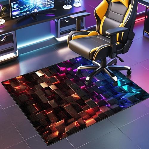 JaevKwzy Unterlage Schreibtischstuhl Bodenschutzmatte Gaming für Hartböden Gaming Teppich Bürostuhl Unterlage für Stühle Bürostuhl Teppich 60 x 70 cm Unterlage-Kratzfest für Parkett und Hartböden