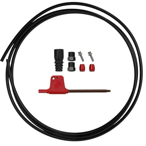 Bremsschlauch-Set, 2 m, passend für Sram RED AXS Force AXS Bikes mit Gummimanschette und Schraubensatz (grün)