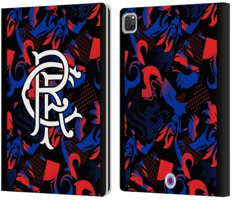 Head Case Designs Offizielle Rangers FC Third 2024/25 Trikot Leder-Wallet-Hülle Kompatibel mit Apple iPad Pro 12.9 2020/2021/2022