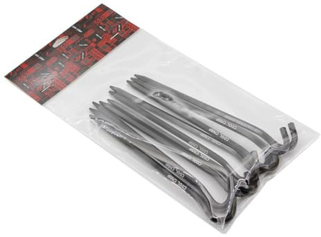 RichVibe Tent Pegs Hexagon Rod Aluminum Alloy Stakes with Hook for Camping Tent Awning, 18cm, 10 Pack, Black