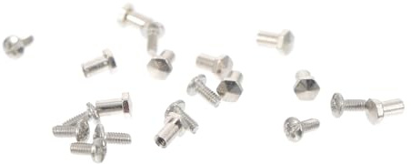 COLLBATH 2 Satz Brillenschrauben Reparaturset aus Metall für Sonnenbrillen und Brillen mit Einfacher Montage und Vielseitiger Anwendung in Silber