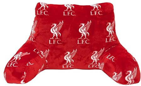 Liverpool FC Offiziell Lizenziertes Kuschelkissen | Superweiches rotes und weißes Fußball-Kissen mit Armlehnen im Stuhl-Stil | Ultra bequem | Perfekt für jedes Schlafzimmer oder Sofa