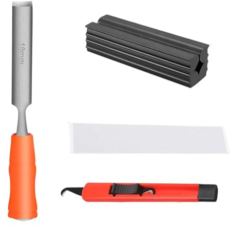 Hfgdnchva For Golf Club Repair Tool with Replacement Grip Kit- Includes Hook Knife, Rubber Vise Clamp, Tape Strips& Stripper for Club Maintenance