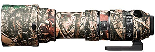 easyCover - Lens Oak - Objektivschutz - Schutz für Ihr Kameraobjektiv - Geeignet für Sigma 150-600mm F5-6.3 DG OS HSM Sport - Wald Camouflage