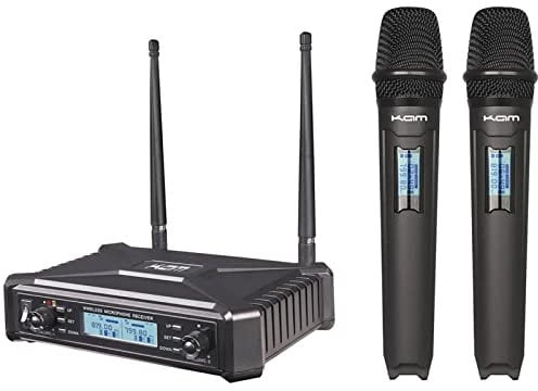 KAM KWM1920 TWIN UHF MULTI CHANNEL RADIO MICROPHONE SYSTEM