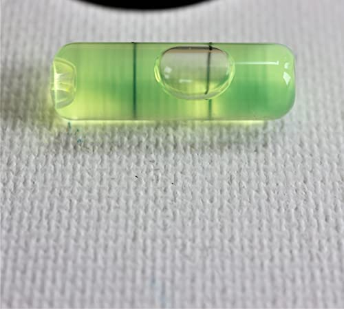 Replacement Level Glass Vial, Spirit Bubble Level, no Nib, Accurate, Green, 25mm x 8mm RGV-258-G