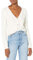 The Drop Francine, Cardigan Morbido con Scollo a V e Bottoni Frontali da Donna, Bianco Whisper, S