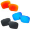 SOODASE Pour Oakley Holbrook XL Des lunettes de soleil Rouge/Bleu/Noir Verres de remplacement polarisés