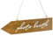 Générique - Pancarte directionnelle en Bois photobooth 36 x 7,5 cm