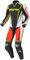 Berik Race-X 1-Teiler Motorrad Lederkombi, schwarz/weiß/rot/bronze, 56