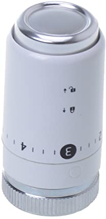 Aqbau® Heizkörper Thermostatkopf mit Blockade |Thermostatventile | Heizkörperthermostat | Weiß