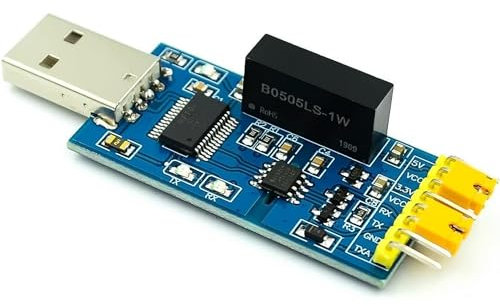 Premium USB-TTL-Adapter. FTDI FT232RL Chip und ADUM3201 Isolator bis 1000V. 3,3V und 5V mit Jumper. Raspberry Pi, Raspi, Victron. Geräteschutz durch galvanische Trennung.