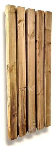 MyTimber® KDI Zaunpfosten | Echtholz Kantholz 90x90 mm| | Bauholz | Holzbalken | Vierkantholz | Holzpfosten Pfosten | 9x9CM (150CM)