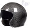Retro 3/4-Motorradhelm Carbon Jet-Helm Chopper Motorrad-Helm mit Visier ECE-Zulassung Vintage Open Face Motorradhelm für Scooter Moped ATV Street Bike Football,M=57-58CM