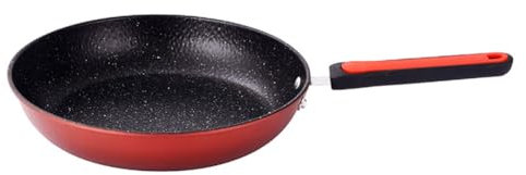 XUHONGYA Poêle à Frire antiadhésive,Induction Wok Burner,Durable Lightweight Cooking Cast Iron Pan,for Induction, Electric and Gas Hobs(24cm)