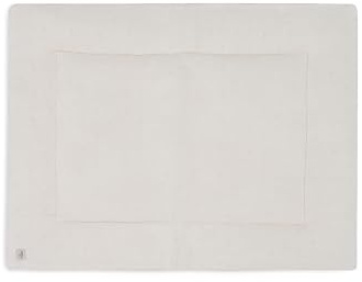 Jollein Krabbeldecke für Baby - Cosy Knit, Ivory - 60% Baumwolle, 40% Acryl - Laufgittereinlage - 75x95 cm - Spieldecke Baby