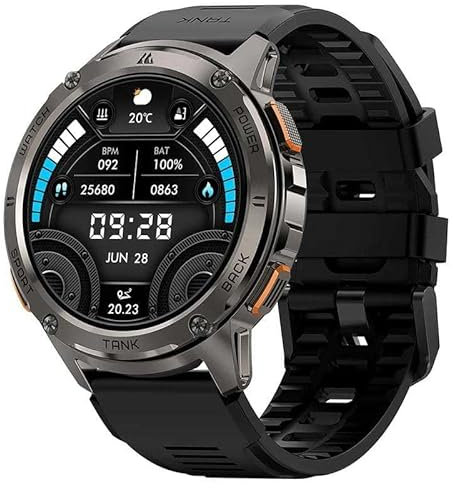 KOSPET 07000018000 Reloj Inteligente Tank T3 de 1.4 Pulgadas AMOLED Negro