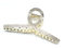 Grande mollettone per capelli donna in Metallo artiglio per capelli Clip per capelli pinza per capelli,accessorio per capelli-1 pezzo(11,5 cm x 4,3 cm, cristallo)