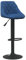 Generico Kangqiling Barhocker blau aus Samt, Blau, 335342