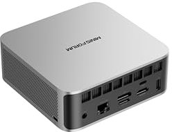 MINIS FORUM AI X1 Mini PC, AMD Ryzen 7 255 8-Core 16 Thread Prozessor bis zu 4,9 GHz, AMD Radeon 780M, 64GB DDR5 / 1TB SSD, HDMI/DP/USB4 x 2/2,5G RJ45, USB 3.2x2, WiFi 7, BT5.4