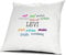 printplanet Kopfkissen mit dem Namen Levi, Kissen mit Füllung - Positive Eigenschaften, 40 cm, 100% Baumwolle, Kuschelkissen, Liebeskissen, Namenskissen, Geschenkidee