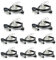 Walkie Talkie Earpiece with Mic for BaoFeng Radio Retevis Headset for Baofeng UV-5R BF-888S Arcshell Retevis H-777 RT21 RT22 Kenwood 2 Way Radio by LUITON (10 Pack)