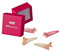 HAARallerliebst Haarspangen Set (4 Stück | glitzernde Einhörner Köpfe | pink rosa) für Mädchen inkl. Schachtel zur Aufbewahrung (Schachtelfarbe: pink) (Schachtelfarbe: pink)