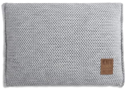 KNIT FACTORY - Maxx Kissen - Grau - 60x40 cm